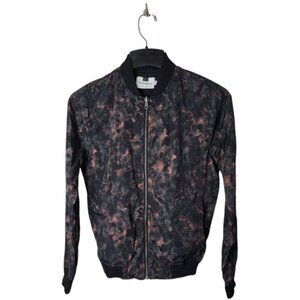 Topman Men's Jacket Size XS Mottled Pattern Windbreaker Full Zip